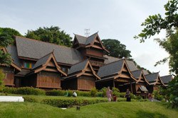 Malacca il Palazzo del Sultanato, copia in legno di quello originale