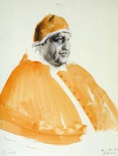 Biella. Il sacro secondo Manzù 2 Papa Giovanni XXIII, 1960, tempera