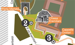 Il percorso dei Giardini dell'Arena a Padova ascoltando la storia di Reginaldo Scrovegni, il noto usuraio citato da Dante nella Divina Commedia