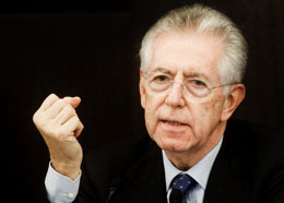 Mario Monti, presidente del Consiglio