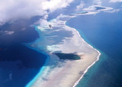 L'arcipelago Marshall visto dall'alto