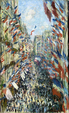 Claude Monet,
La Rue Montorgueil a Parigi. Festa del 30 giugno 1878,
1878. Parigi, Musée d'Orsay, accettato dallo Stato a titolo di dazione
