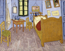 Vincent Van Gogh,
La stanza di Van Gogh ad Arles 
(La Chambre de Van Gogh à Arles) 1889. Parigi, Musée d'Orsay 