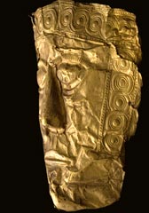 Maschera funeraria in oro del VII sec.a.C