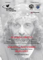 Mauro Corona a Bergamo per il suo nuovo libro