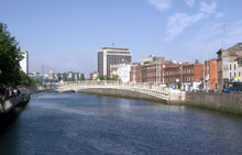 Un'immagine del Grand Canal a Dublino