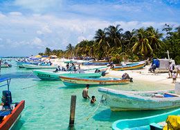 In barca verso Isla Mujeres