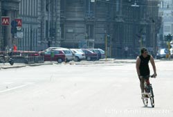 Milano deserta in agosto