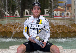 L'australiano Matthew Goss vincitore dell'edizione numero 102 della Milano-Sanremo.