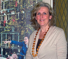 Mirjam Wortmann, direttrice dell'Ente Olandese del Turismo nel suo ufficio milanese