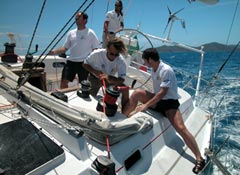 Primavera in barca a vela