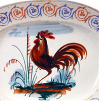 Il caratteristico galletto delle ceramiche di Mondovì 