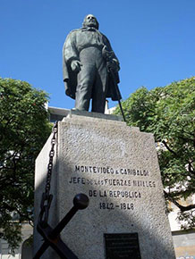 Garibaldi ammiraglio a Montevideo