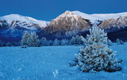 Atmosfera invernale dei Monti Sibillini