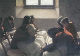 Angelo Morbelli, La sedia vuota, 1925