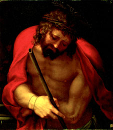 Lorenzo Lotto (circa 1480-1556). Christo pietoso: cimasa del Polittico di Giovinazzo
1542. Olio su tavola, cm 55 x 49. Collezione privata
