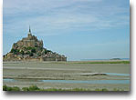 Mont-Saint Michel circondata dalle sabbie delle grevés