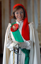 La mugnaia della scorsa edizione. E' un ruolo molto ambito dalle donne della città. A scegliere la fortunata è il segretario generale del Consorzio per l'Organizzazione dello Storico Carnevale d'Ivrea