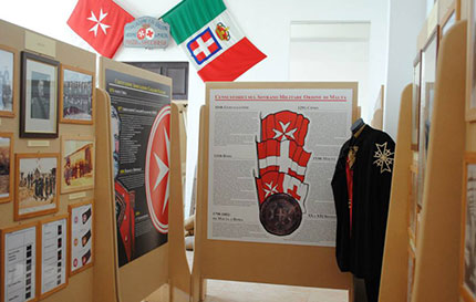 All'interno del Museo Storico del Corpo Militare Ordine Sovrano di Malta