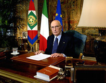 Napolitano a Verona per Vinitaly
