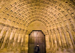 Navarra Il portale della cattedrale di Santa María a Tudela