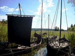 Le tipiche imbarcazioni vichinghe. Foto: PLN
