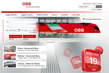 Ferrovie Austriache, nuovo sito di prenotazione online