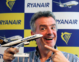 Michael O'Leary, presidente di Ryanair. Courtesy of © REUTERS Albert Gea