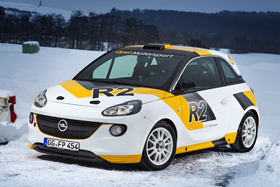 L'Opel Adam nella versione Rally Cup
