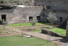 Il giardino della villa romana 