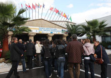 L'ingresso al salone di Paestum