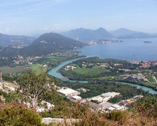 Il panorama che si gode dal Montorfano