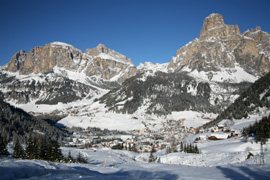 Veduta di Corvara