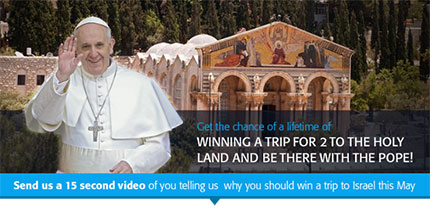 Viaggio in Israele con Papa Francesco