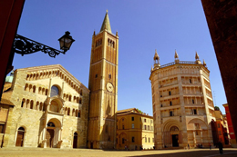 arte e bici Parma, il Duomo e il Battistero