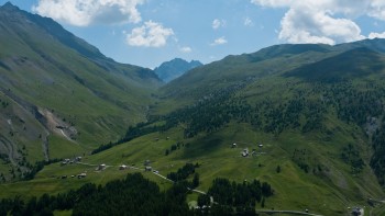 in auto al Passo del Foscagno