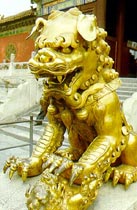 Pechino, i leoni nella Città Proibita