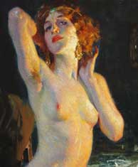 Grosso, Allo specchio, particolare. Collezione Ricci Oddi