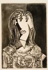 Pablo Picasso, Kvindehoved, 1938. Photo © The Israel Museum, by Avshalom Avital