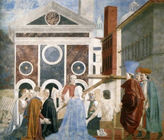 Piero della Francesca, Leggenda della vera Croce, affresco, Basilica S. Francesco