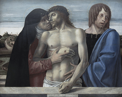 Giovanni Bellini, Pietà (1460). Milano, Pinacoteca di Brera
