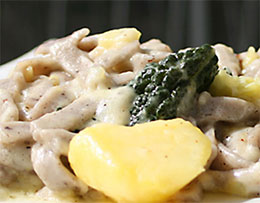 Pizzoccheri come ricompensa del volo