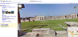 Pompei visibile con Street View