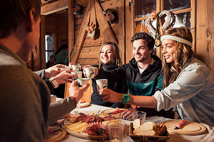 Pranzo in una fattoria dello Stubai