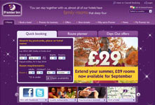 Il portale internet di Premier Inn