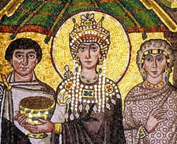 Ritratto di Teodora nella basilica di San Vitale a Ravenna