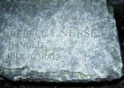 Lapide di Rebecca Nurse accusata di stregoneria nel 1691 (By Mott)