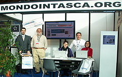 Il team di Mondointasca.org a Rimini Fiera un anno fa