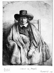 Rembrandt al castello del Buonconsiglio 2 Rembrandt, Mercante di stampe
