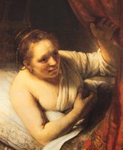 Woman in bed, National Gallery di Edingburgh
